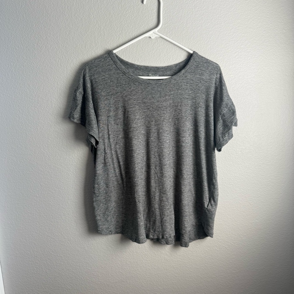 Madewell Heather Gray Short Sleeve Tee Size Medium